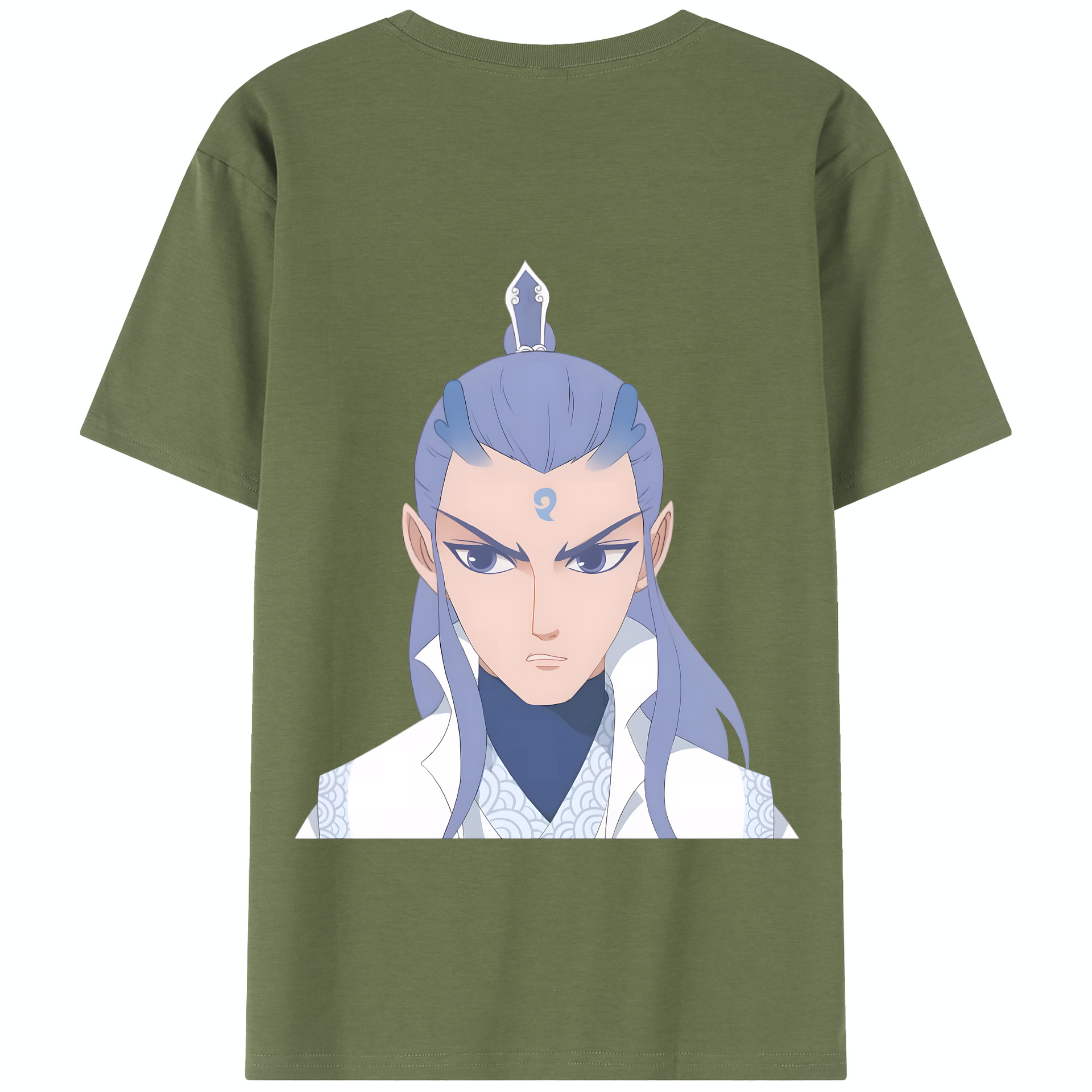 （画像用） Ne Zha 2 ナタ 魔童の大暴れ 綿100％半袖Tシャツ（背面プリント）